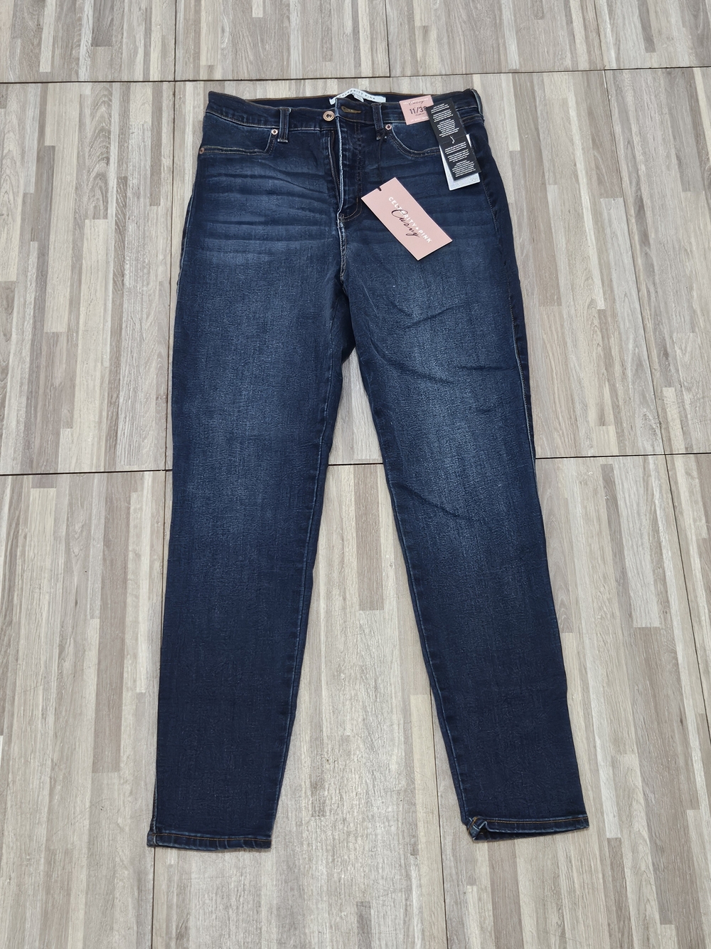 Celebrity Pink Dark Blue High-Rise Slim Jeans
